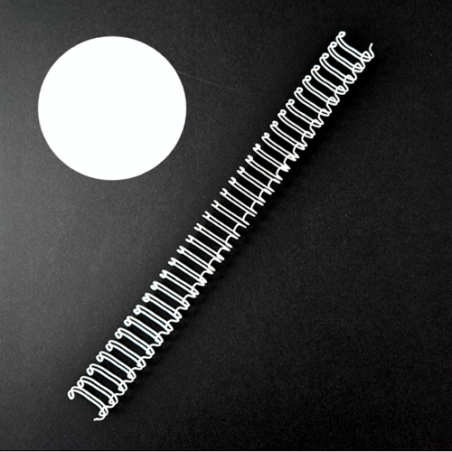 3/16" 3:1 Pitch Twin Loop Wire 11" - Justbinding.com