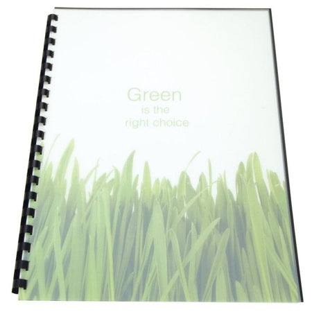 Swingline GBC 25817 100% recycled 11" x 8 1/2" frost binding cover - Justbinding.com