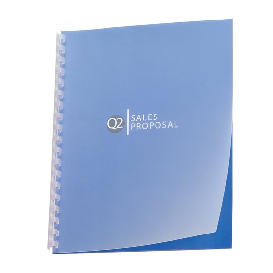 GBC Premium Plus 14 mil Plain Frost Poly Cover Unpunched, 11 x 8.5 2000919G