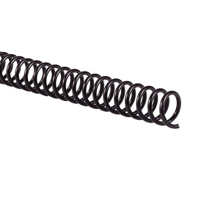 Black 10mm Coil 4 to 1 Pitch, 12", Bulk Quantity - Justbinding.com