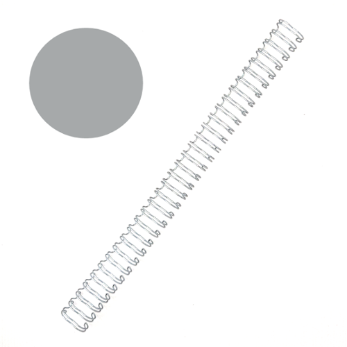 3/16" 3:1 Pitch Twin Loop Wire 11" - Justbinding.com
