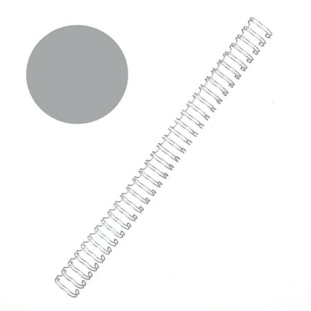 3/16" 3:1 Pitch Twin Loop Wire 11" - Justbinding.com