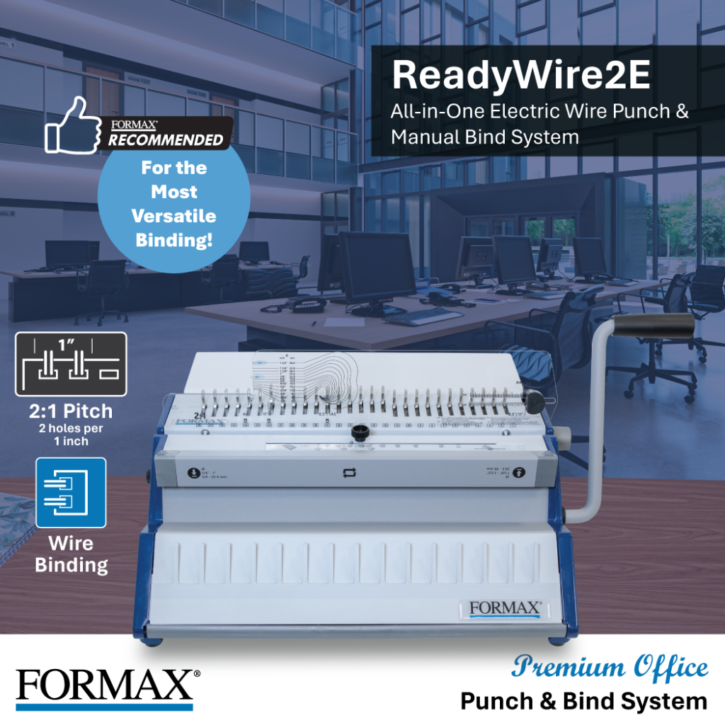 Formax ReadyWireE Premium Electric Punching & Binding Systems