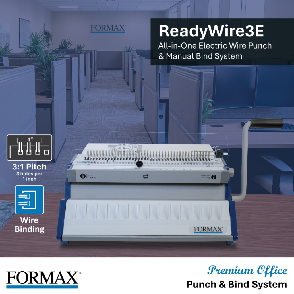 Formax ReadyWireE Premium Electric Punching & Binding Systems