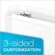 11 x 17, ClearVue Slant-D Ring Binder, White - Justbinding.com