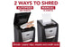 GBC AutoFeed+ Office Shredder, 300X, Super Cross-Cut, 300 Sheets