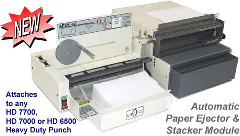 Rhino 7700 Comb Punch/APES-14-77 auto paper ejector stacker - Justbinding.com