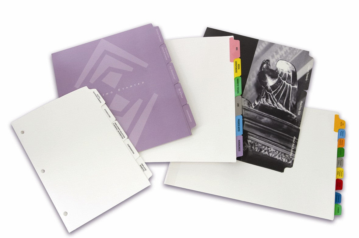 Custom Tab Dividers & Custom Binder Tabs – Justbinding.com