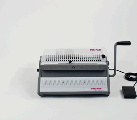 Renz ECO 360 Comfort 2:1 Pitch Manual Wire Binding Machine - Justbinding.com